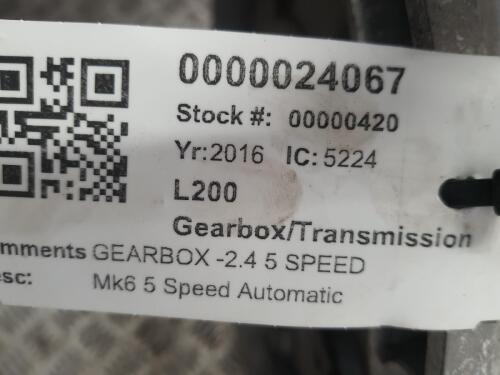 MITSUBISHI L200 SERIES 5 5 SPEED AUTOMATIC GEARBOX & TRANSFER-BOX 15-19