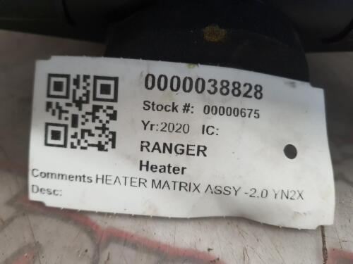 FORD RANGER HEATER MATRIX/RADIATOR/CORE 2.0 YN2X 2020
