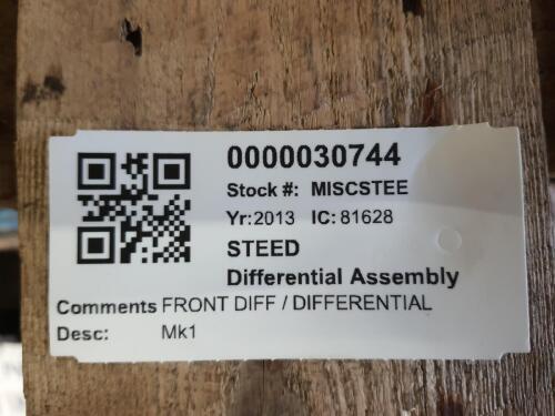 GREAT WALL MOTORS STEED DIFFERENTIAL ASSEMBLY FRONT MANUAL MK1 2011-2018