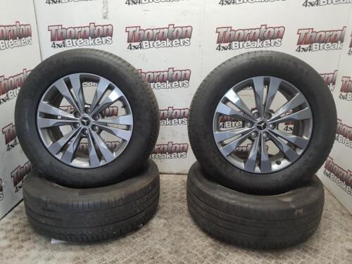 MERCEDES X-CLASS ALLOY WHEEL SET 18" WITH TYRES 255/60R18 17-21