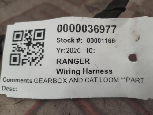 FORD RANGER GEARBOX AND CAT WIRING HARNESS 2.0 YN2X 2019-2022