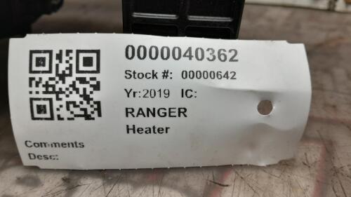 FORD RANGER HEATER MATRIX/RADIATOR/CORE 2019
